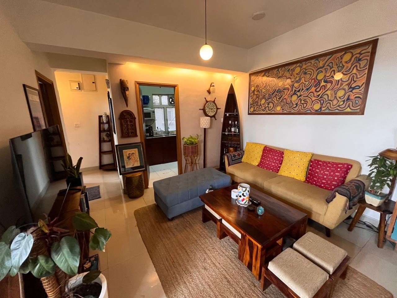 Furnished 2 BHK Flat in South City Gardens
